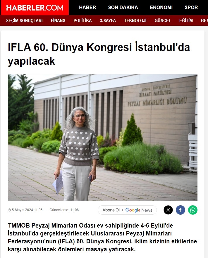 IFLA 60. DÜNYA KONGRESİ İSTANBUL'DA YAPILACAK 05.05.2024/ HABERLER.COM