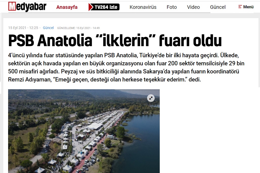 PSB ANATOLİA "İLKLERİN" FUARI OLDU 15.09.2021 / MEDYABAR