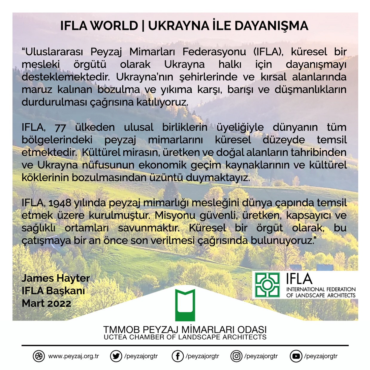 IFLA WORLD | UKRAYNA İLE DAYANIŞMA